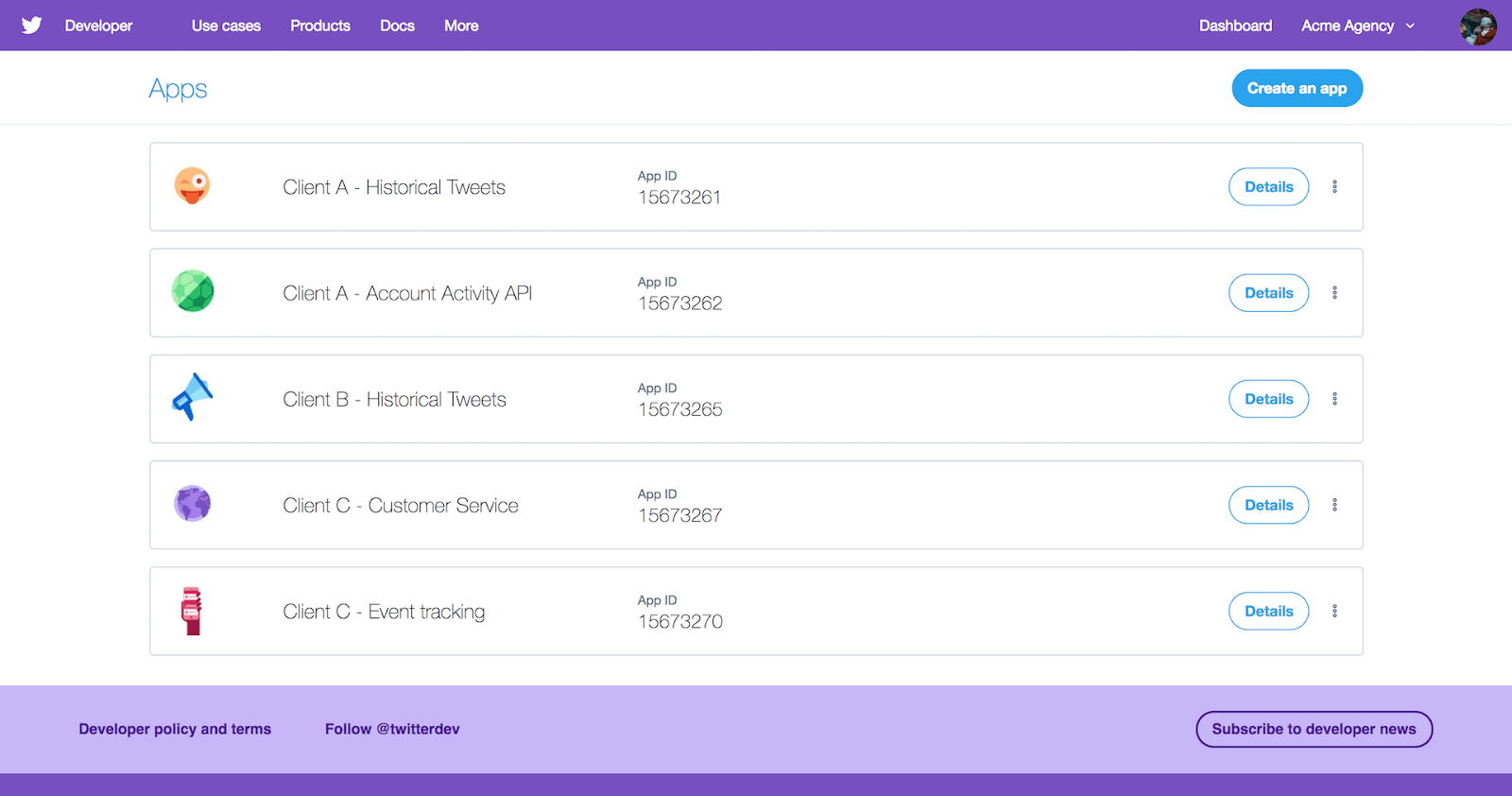 Developer Tools in Twitter